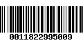 Código de Barras 0011822995009