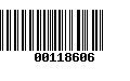 Código de Barras 00118606