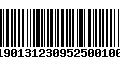 Código de Barras 001190131230952500100060