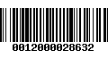 Código de Barras 0012000028632