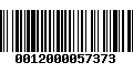 Código de Barras 0012000057373