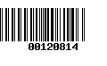 Código de Barras 00120814