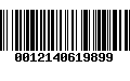 Código de Barras 0012140619899