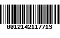 Código de Barras 0012142117713