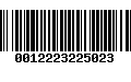 Código de Barras 0012223225023