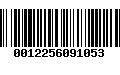 Código de Barras 0012256091053