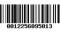 Código de Barras 0012256095013