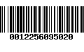 Código de Barras 0012256095020