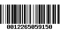 Código de Barras 0012265059150