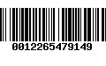 Código de Barras 0012265479149