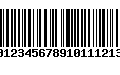 Código de Barras 00123456789101112133