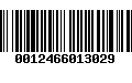 Código de Barras 0012466013029