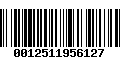 Código de Barras 0012511956127