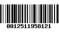 Código de Barras 0012511958121