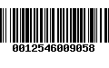 Código de Barras 0012546009058