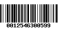 Código de Barras 0012546300599