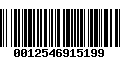 Código de Barras 0012546915199