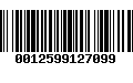 Código de Barras 0012599127099