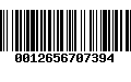 Código de Barras 0012656707394