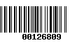 Código de Barras 00126809