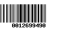 Código de Barras 0012699490