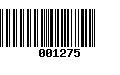 Código de Barras 001275