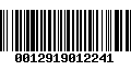 Código de Barras 0012919012241