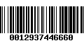 Código de Barras 0012937446660