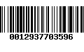 Código de Barras 0012937703596