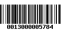 Código de Barras 0013000005784