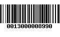 Código de Barras 0013000008990