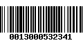 Código de Barras 0013000532341