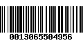 Código de Barras 0013065504956