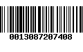 Código de Barras 0013087207408