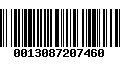 Código de Barras 0013087207460