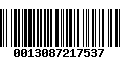 Código de Barras 0013087217537