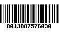 Código de Barras 0013087576030