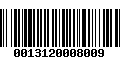 Código de Barras 0013120008009