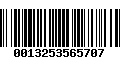 Código de Barras 0013253565707