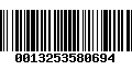 Código de Barras 0013253580694