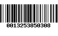 Código de Barras 0013253850308