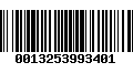 Código de Barras 0013253993401