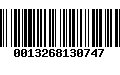 Código de Barras 0013268130747