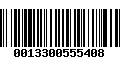 Código de Barras 0013300555408