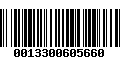 Código de Barras 0013300605660