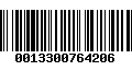 Código de Barras 0013300764206