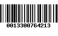 Código de Barras 0013300764213