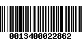 Código de Barras 0013400022862