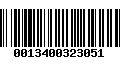 Código de Barras 0013400323051