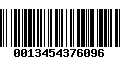 Código de Barras 0013454376096